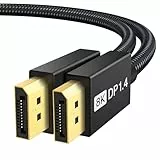 IVANKY DisplayPort 1.4 Kabel 1M[VESA-Zertifiziert], 8K DP Kabel High Speed 8K@60Hz, 4K@240Hz, 2K@240Hz, HDR DisplayPort auf DisplayPort Kabel, Nylon Geflochten Kompatibel Laptop PC Gaming Monitor TV