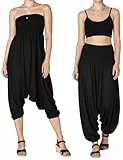 PANASIAM Aladinhose einfarbig Schwarz XL