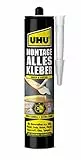 Uhu Montage Alleskleber Kartusche, Montageklebstoff mit hoher Endfestigkeit für nahezu alle Anwendungen, 425 g