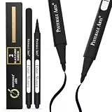 Pinturale Arts 2 Textilstift Schwarz | Textilstifte Waschmaschinenfest Schwarz Für Stoff, Textilien, Kleidung, Schuhe | Textilmarker