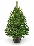 ArtiTree - Künstlicher Weihnachtsbaum 60cm im Topf - Christmas Tree für Innen und Außen, Kunstlich Baum für Weihnachtsdeko, Realistische Optik