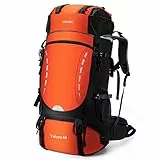 HOMIEE Wanderrucksack 60L, Herren Damen Wasserdichter Leichter Trekkingrucksack Reiserucksack Wandern Großer Rucksack mit Regenabdeckung, Bergrucksack für Reisen, Hiking, Camping, Sport
