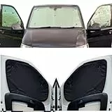 Covprotec TB10385BLK-H Fensterblenden-Set + Aussparung. Wendbar, Thermisch, Rückseitenfarbe: Schwarz