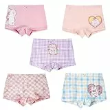 Yearning life 5er Pack Mädchen Unterwäsche, Mädchen Shorts Multi Colour Niedliches Muster Mädchen Boxershorts 98-152 (DE/NL/SE/PL, Numerisch, 122, 128, Regular, Farbmischung 3)