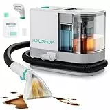 HAUSHOF Waschsauger Teppichreiniger, Tragbarer Teppich- und Polsterreiniger Gerät mit 13 kPa Saugkraft, Fleckenreiniger Polsterreinigungsgerät für Teppich Sofa Polster Auto Tierbetten