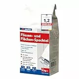 Baufan Fliesen- & Flächen-Spachtel Weiß 5kg I Spachtelmasse mit optimaler Haftung, auch auf schwierigen Untergründen I Für innen I Sehr gut schleifbar | Microcement