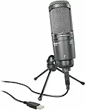 Audio-Technica AT2020USB+USB Kondensatormikrofon mit Richtcharakteristik Niere Schwarz