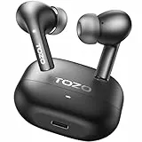 TOZO E2 Kopfhörer kabellos Bluetooth, 5.3 Bluetooth Kopfhörer, In Ear Kopfhörer mit APP Steuerung, 30 Std Tiefer Bass, 2 Mikrofone, Anruf Noise Cancelling Kopfhörer - Schwarz - Schwarz