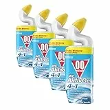 00 null null WC AktivGel 4in1 Flüssiger WC-Reiniger, Cool Arctic, 4er Pack (1x750 ml)