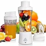 700 ml Tragbarer Blender/Smoothie Maker, Multifunktionsmixer, Mini-Standmixer mit 6-Klingen Edelstahl, USB Wiederaufladbar Portable Blender für Fitnessstudio, Büro, Camping und Reisen