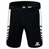 Erima Herren Six Wings Kurze Short (1152218), schwarz/weiß, L