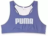 Puma Klassische Sport-BHs aus Polyester mit Bügel für Damen, Blauer Kristall, XL