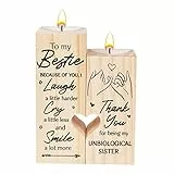 AOMIG Weihnachts Geschenke für Bester Freund, Freundschaft Geschenk，Kerzenständer Geburtstagsgeschenk für Frauen, Personalisierte Beste Frauen, Geschenk Für Beste Freundin