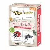 Moses. Expedition Natur - Das große Insekten Memo, Lernspiel für Kinder ab 6 Jahren, Memo-Spiel mit Insekten & ihren Jungtieren, inkl. 48-seitigem Sachbuch, Natur entdecken & Tiere bestimmen