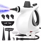 Dampfreiniger, Dampfreiniger Handgerät Mehrere Oberflächen mit 11 Zubehör, 1050 W Mehrzweck Steam Cleaner, Chemikalienfreier Handdampfreiniger für die Reinigung von Fenstern, Sofas, Fugen und Auto