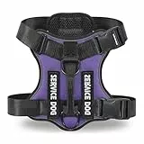 Demigreat Hundegeschirr Klein Mittel Groß, Reflektierendes Taktisches No Pull Geschirr für Hunde in der Ausbildung, Verstellbare Weiche Service-Hundeweste mit Leicht zu Dedienendem Griff