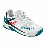 Kempa Wing 2.0 Junior Handball-Schuhe, weiß/rot/schwarz, 37 EU