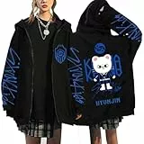 Kapuzenpullover mit Reißverschluss Unisex SKZ Karma Sport Kapuzenjacke BangChan Lee Wissen Changbin Hyunjin Han Felix Seungmin I.N Mode Lose Y2K Streetwear Harajuku Sweatshirt Tops
