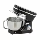 Donened - 3 in 1 Küchenmaschine, 1000W Multifunktionale Knetmaschine, 8+1 Stufige Gescheindigkeit Mixer, 4.5L Edelstahlschüssel, Universal Küchenmaschine mit Rührhaken, Knethaken, Schlagbesen