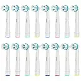 16 Stück Ortho Care Aufsteckbürsten, Kompatibel mit Braun Oral B Elektrische Zahnbürste für die Präzise Reinigung um Zahnspangen.