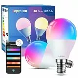 Lepro Smart E14 LED BP1 G45, Personalisierter KI-Lichtdesigner, 4.9W 470LM RGB+CCT, Dimmbar, Kompatibel mit Alexa/Google, Musik Sync, WiFi & Bluetooth, KI-Ambientebeleuchtung, 2er Pack