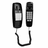 CCYLEZ Schnurgebundenes Festnetztelefon, Vintage-Design für Senioren mit Lautstärkeregelung, Retro-Telefon zur Wandmontage für Zuhause, Hotel, Büro
