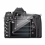 Holilo Schutzfolie für Panzerglas Folie displayschutz für Nikon D750/D780 Zubehör 【3 Stück】 Anti-Kratzen Ultra-klar 9H Härte Kamera Schützen Gehärtetes Glas Displayschutzfolie