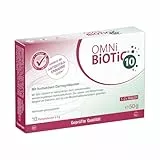 OMNi BiOTiC 10 | 10 Portionen (50g) | 10 Bakterienstämme | 10 Mrd. Keime pro Tagesdosis | Pulver | Mit Inulin | Vegan | Glutenfrei | Lactosefrei | Zur täglichen Anwendung