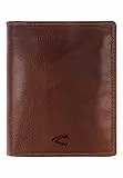camel active Como Herren Geldbörse Hochformat RFID Leder Mittelgroß Cognac Braun