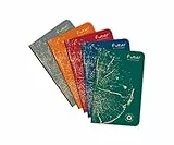 Clairefontaine 68496C - Packung mit 5 Heften FOREVER Premium 9x14cm, 90g Recycling Papier, 48 Blatt, liniert, farbig sortiert, 1 Pack