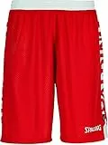 Spalding Herren Shorts Essential Reversible Shorts, Rot/Weiß, L, 300502503