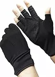 Baumwollhandschuhe Fingerlose Handschuhe Rutschfeste Fahrradhandschuhe Sonnenschutz Halbfinger Fäustlinge Laufhandschuhe für Autofahren Motorrad Fahrrad Sport Camping Wandern Outdoor Männer Frauen