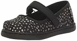 TOMS Mary Jane Schuh, Black Foil Dot Microfiber, 29 EU
