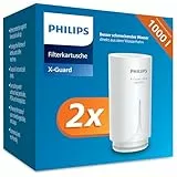 Philips Water Ontap Filterpatrone AWP305P2/10 Microfiltration filtert Sedimente Chlor und andere geschmacksbeeinträchtigende Stoffe 1000 L Filtrationskapazität Doppelpack