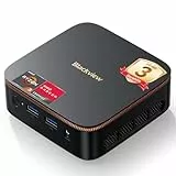 Blackview [3 Jahre Garantie] 2026 MP20 Mini PC Ryzen 3300U(übertrifft 3200U/3250U) W-11 Pro, 16GB RAM 512GB Micro Desktop Computer, 4K@60Hz UHD, USB 3.2+DP+HDMI+Gigabit Ethernet Für Business/Heimkino