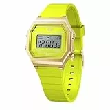 ICE-WATCH - Ice Digit Retro Sunny Lime - Grüne Damenuhr mit Plastikarmband - 022054 (Small)
