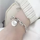 Armband 925 Sterling Silber Vintage Armband Für Frauen Männer Liebe Herz Thai Silber Armband Bester Freund Geschenk Hip Hop Schmuck Vbs4342