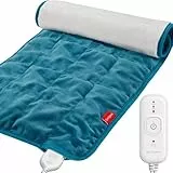 Comfytemp Voll gewichtetes Heizkissen mit Abschaltautomatik,1 kg Wärmekissen Alterfreundlich heizdecke für Periode Menstruation Rücken Schulter Nacken Bauch Beine Maschinenwaschbar 30x60cm