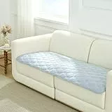 COZY KISS Kühlende Sofa überzug, Q-Max  0.4, Waschbar Sommerliche Kühlende Sofabezug & Autositzschoner, Flüssigkeitsdichte Katzematte, Alljahres-Auflage für Haustiere, 70x120cm, Blau