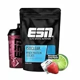 ESN ISOCLEAR Whey Isolate Protein Pulver, 1000g, Strawberry Lime, Proteinlimo mit fruchtig leckerem Geschmack, clear Whey - made in Germany