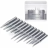 HANGLIFE ET Lötspitzen für Weller WE1010NA WE1010EDU WES51/50 WESD51 WCC101 PES51/50 WEP70 LR21 und weitere Lötstationen/Lötkolben – Ersatzlötspitzen für Weller Lötgeräte- Lötkolben Spitzen (12 Stück)