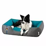 BedDog Hundebett XL - Hundekissen - Hundekorb - Hundecouch - Hundesofa - Bezug abziehbar, Waschbar, für Mittel-Große Hunde