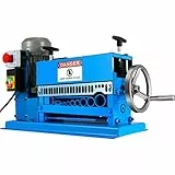 VEVOR Abisoliermaschine 1,5–38 mm, Abisolierzange mit 11 Kanälen & 10 Klingen, automatisches Abisolierwerkzeug mit manueller Handkurbel für industrielle Wiederverwertung von Kupferdraht