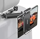 Zommuei Tablet Halterung Auto, Tablethalterungen Auto - Ausziehbare KFZ Kopfstützenhalterung Tablet Halter Kopfstütze für iPad iPhone/Samsung Tab/Kindle Fire HD/Nintendo Switch usw. 4,4-14 Zoll Geräte