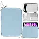 PAPOEEA Taschen für Tablets 9-11' Tablet Tasche Kompatibel mit iPad Pro 11 M4 2024/11 Zoll iPad Air M2 2024/iPad 10th 10,9 2024/iPad Air 5/4 10,9 Blau