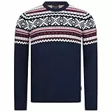 GIESSWEIN Norweger Pullover Herren - feinste Merino Lammwolle, Wollpullover für Herren mit Jacquard Strick, extra warm im Winter