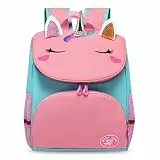 Aucuu Einhorn Rucksack für Mädchen und Jungen, Kinder Schulrucksack, Mini Kindergartenrucksack, Leichter Kinderrucksack für Outdoor, Schule, Reisen