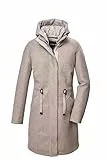 G.I.G.A. DX Damen Fleece Parka/Mantel mit abknöpfbarer Kapuze GW 46 WMN PRK, hellbeige, 44, 41988-000