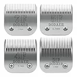 7F/5F/4F/3F Keramikklingen für Hundehaarschneider,kompatibel mit Moser 45-50/heiniger/Andis/Oster A5/Wahl KM10 Series,Schnittlänge 1/8 Zoll (3,2 mm) bis 1/2 Zoll (13 mm)