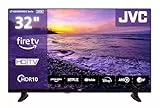 JVC Fernseher 32 Zoll Fire TV HD-Ready Smart TV HDR Fernseher mit Alexa Sprachsteuerung und Triple Tuner, LED TV LT-32VRH3555 (2026)
